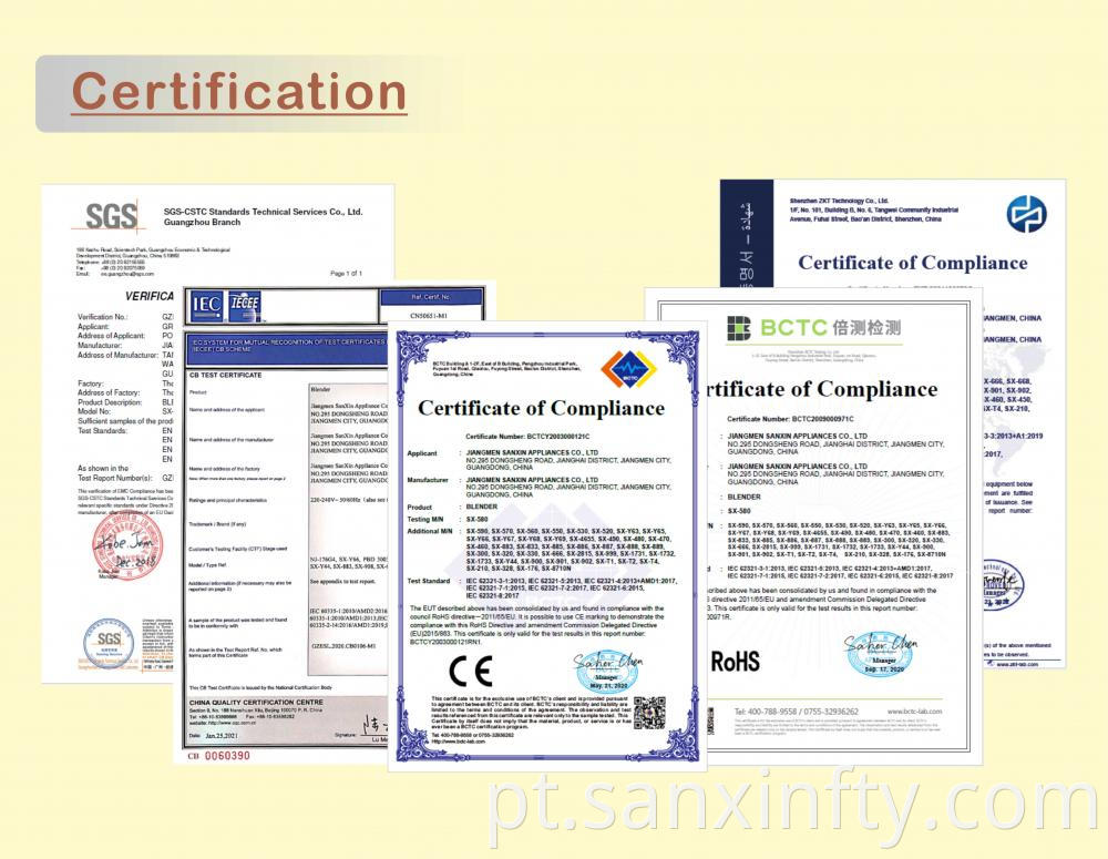 Certification